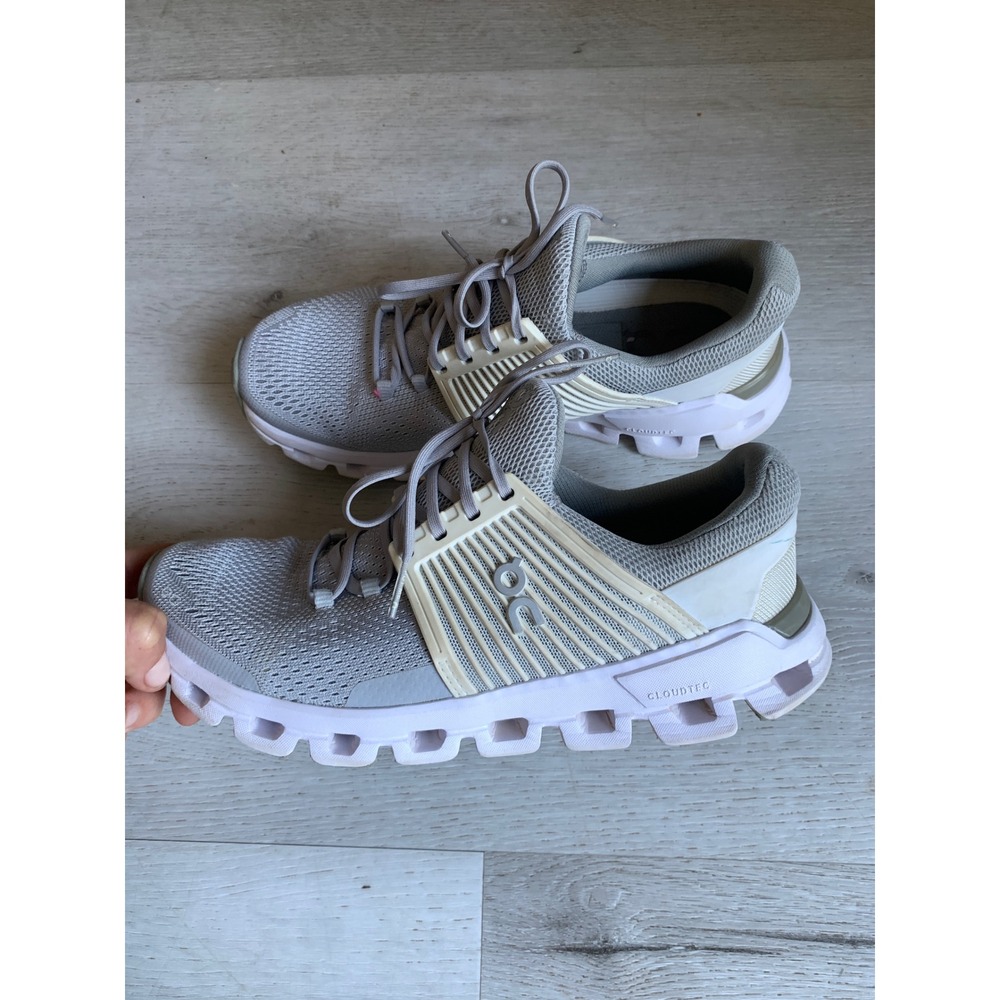 On Cloudswift Womens Running Shoes Grey White CloudTec‎ Sneakers Size 8.5